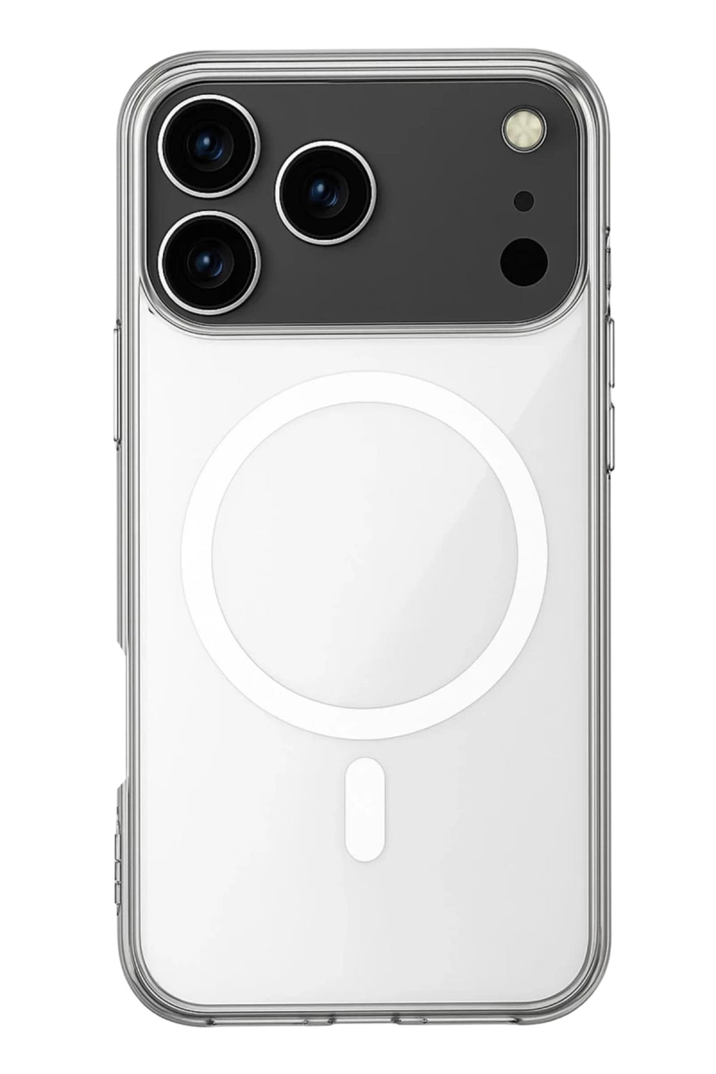 Apple iPhone 17 Pro Max Uyumlu Kılıf Magneticsafe Şeffaf Silikon - Şeffaf