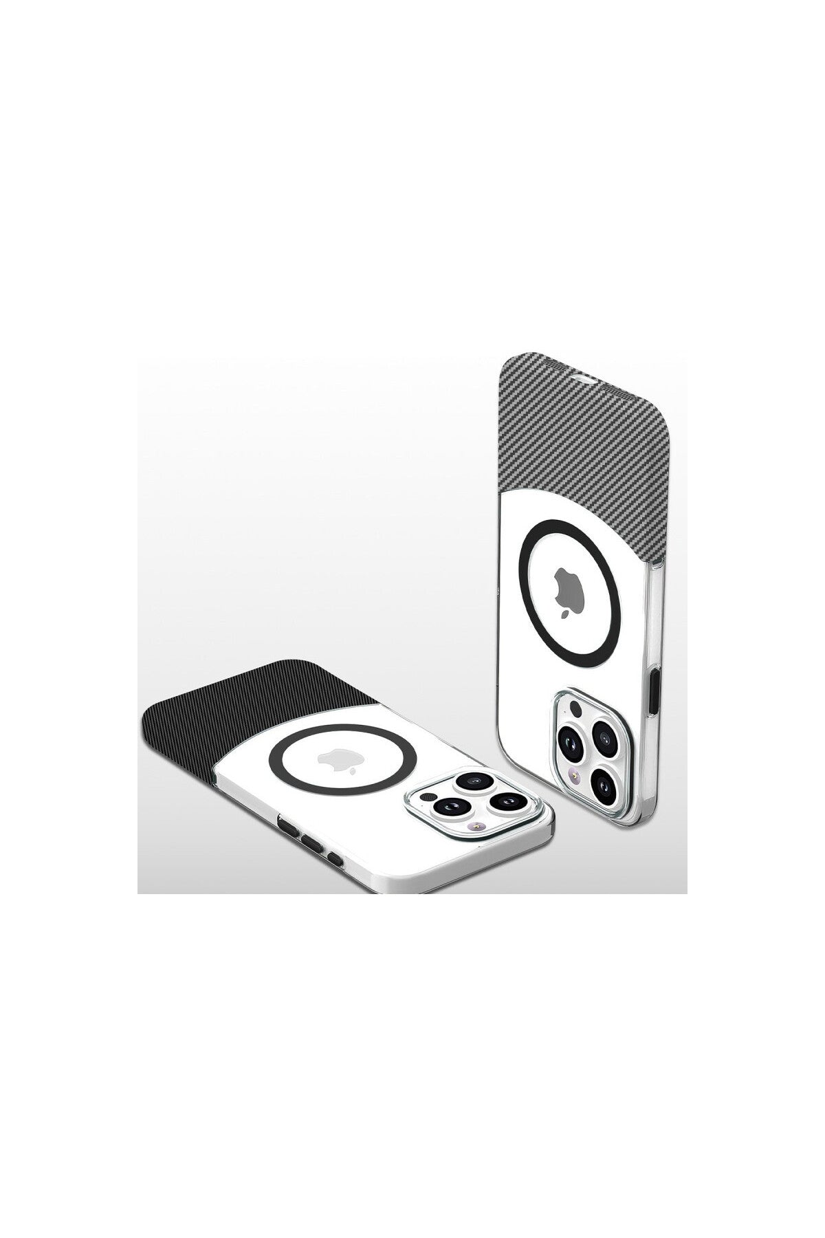 Joko Apple iPhone 16 Uyumlu Carbon Puzzle Magsafe Kapak - Siyah