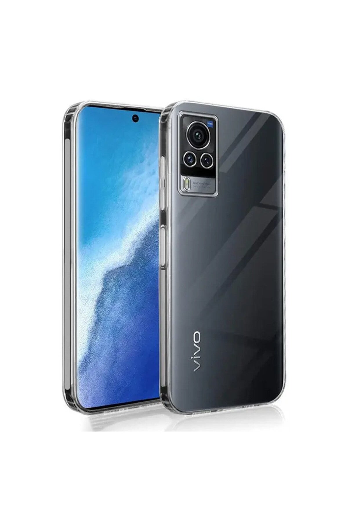 Vivo V30 5G Uyumlu Kılıf Lüx Şeffaf Silikon