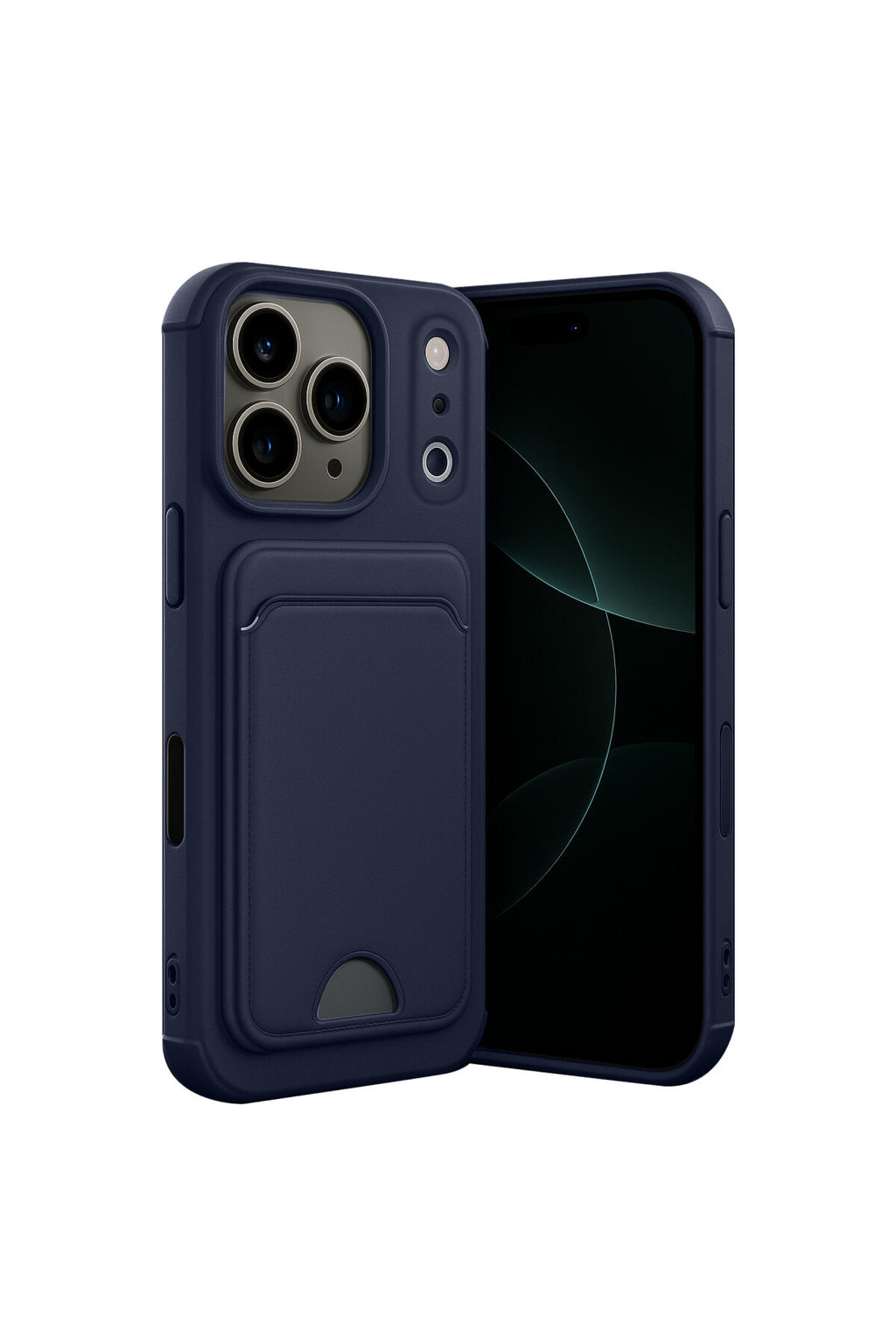 iPhone 17 Pro Max Kelvin Kartvizitli Silikon - Lacivert