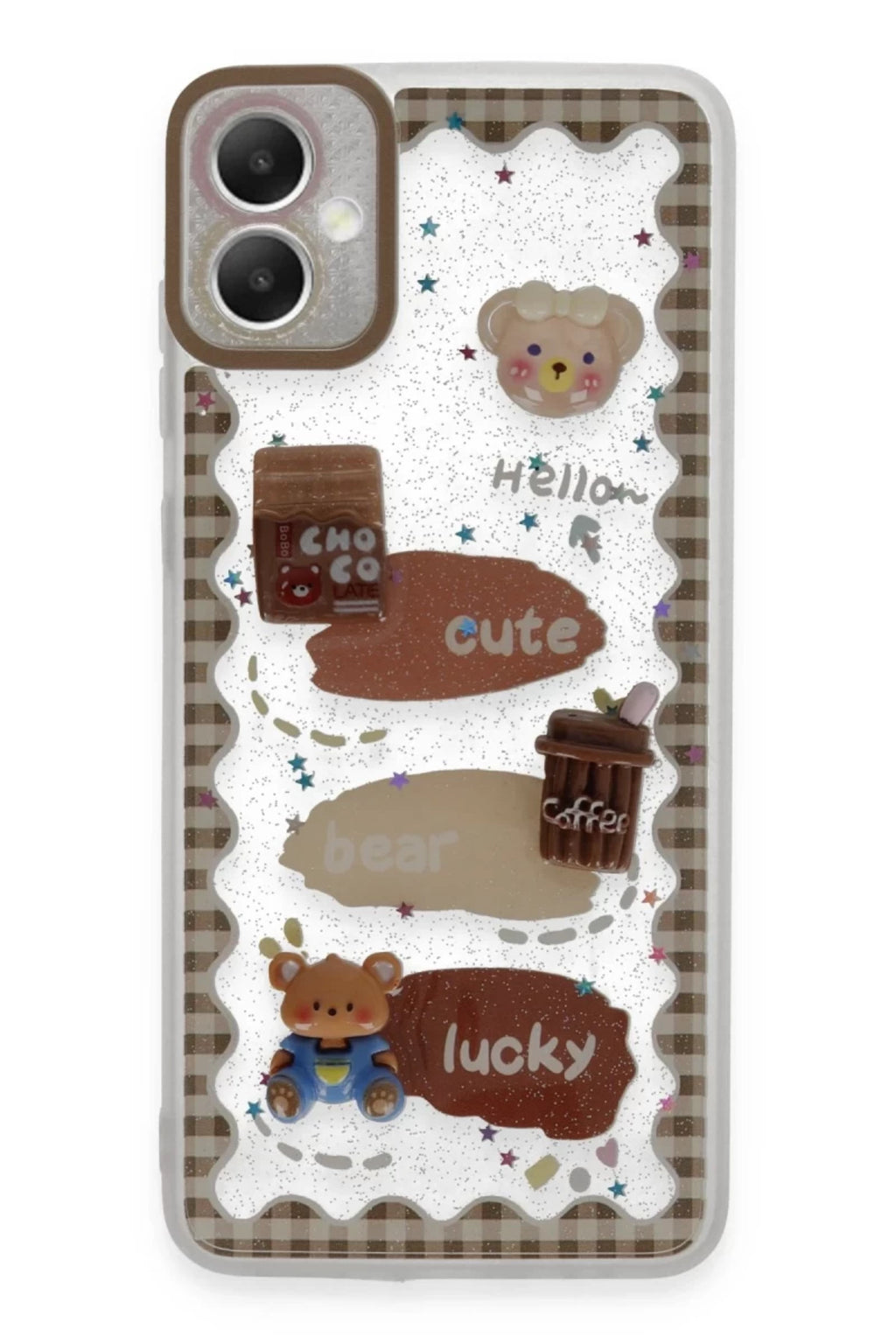 Samsung Galaxy A05 Uyumlu Kılıf Sweet Desenli Silikon Kapak - Şeffaf