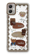 Samsung Galaxy A05 Uyumlu Kılıf Sweet Desenli Silikon Kapak - Şeffaf