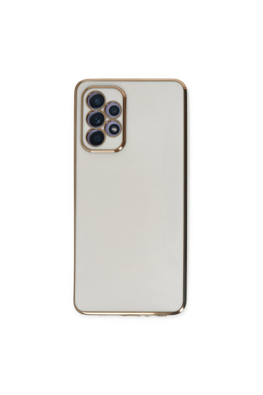 Samsung Galaxy A52 Uyumlu Kılıf Volet Silikon - Beyaz