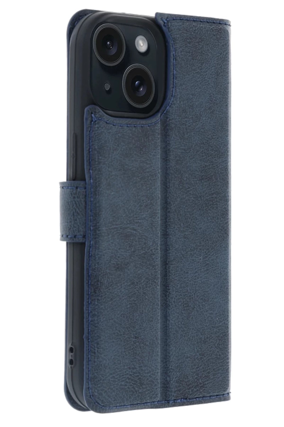 Apple iPhone 15 Uyumlu Trend S Plus Kapaklı Kılıf - Lacivert