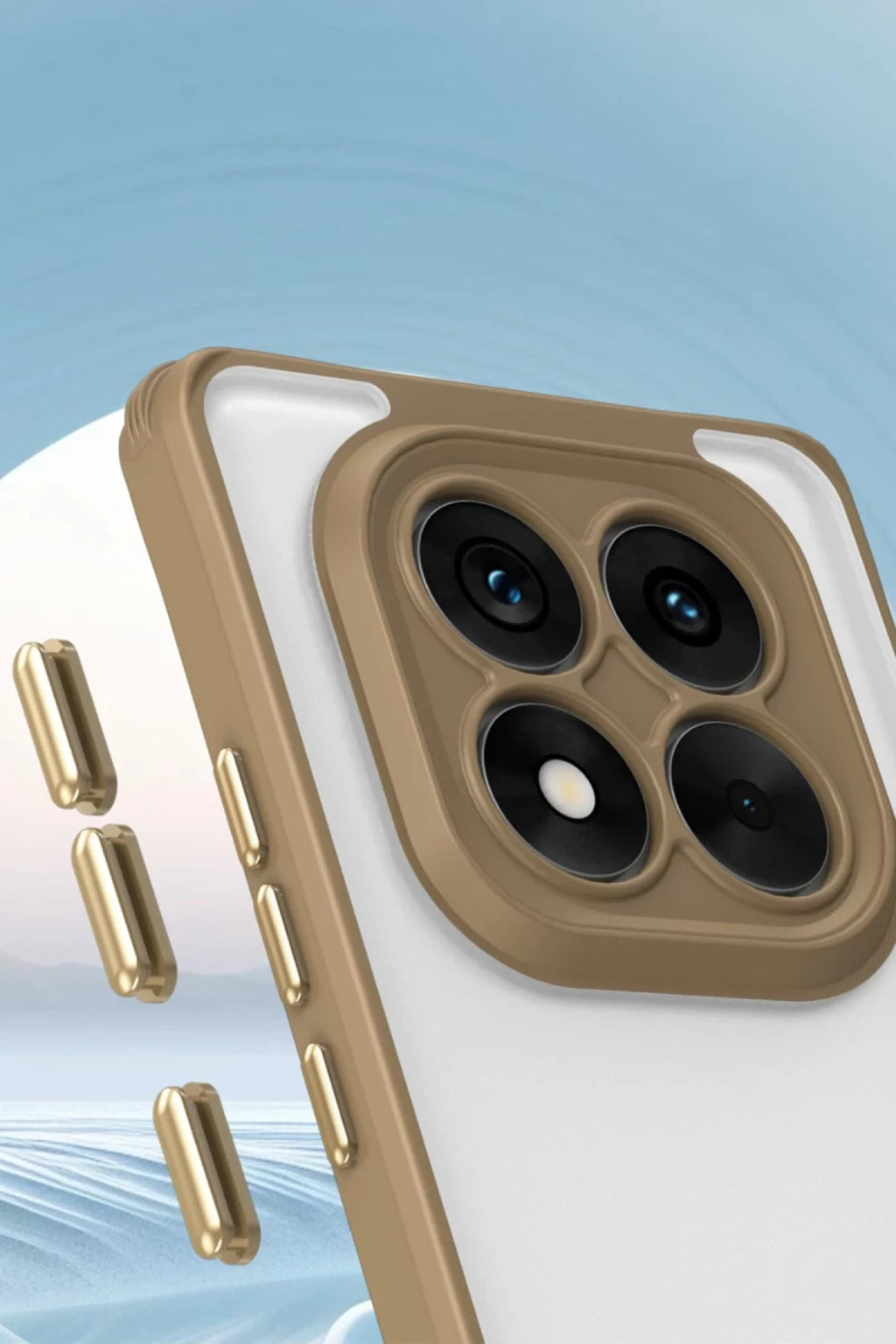 Xiaomi Redmi Note 14 Pro 5G Uyumlu Kılıf Penta Silikon Kılıf - Çöl Titanyum