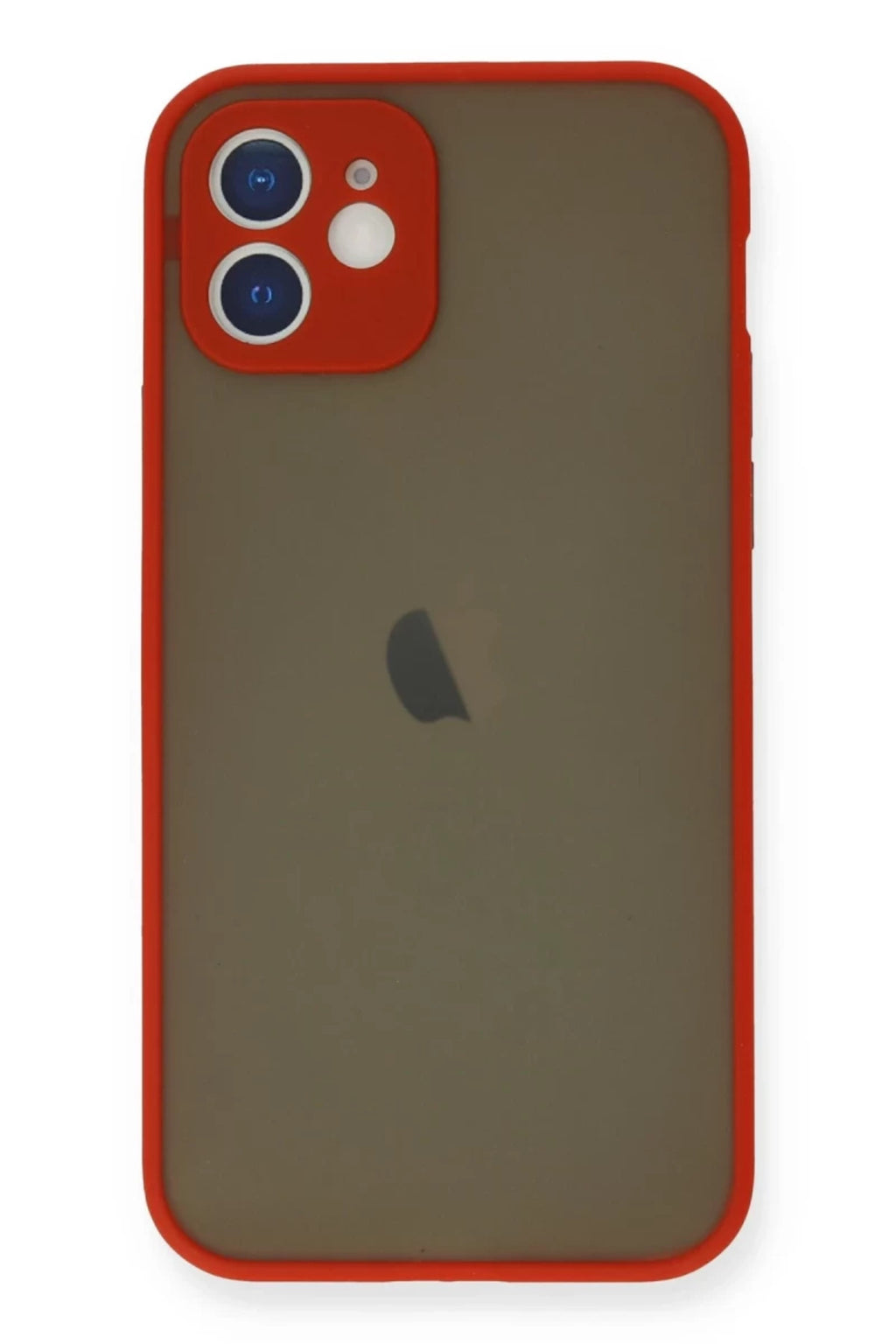 Apple iPhone 12 Mini Uyumlu Kılıf Montreal Silikon Kapak - Kırmızı