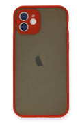 Apple iPhone 12 Mini Uyumlu Kılıf Montreal Silikon Kapak - Kırmızı