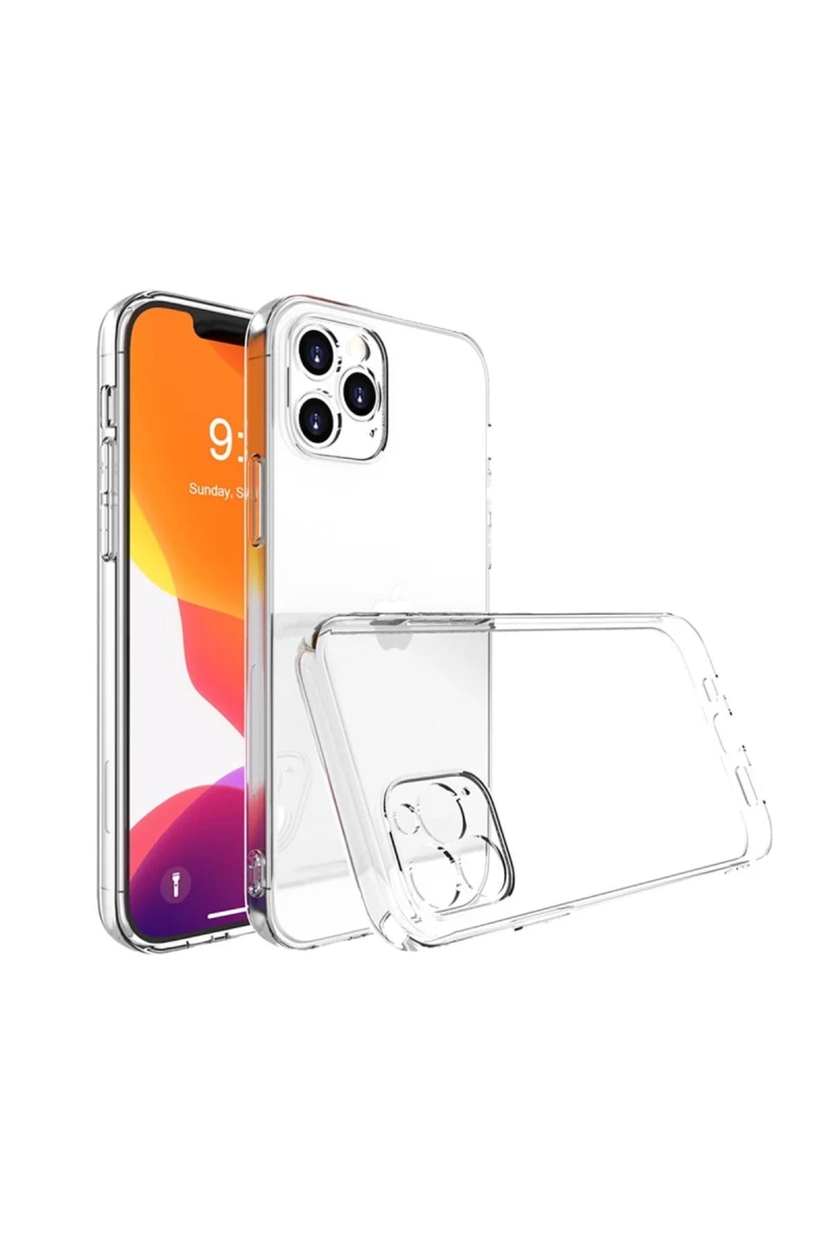 Apple iPhone 15 Pro Max Uyumlu Kılıf Lüx Şeffaf Silikon