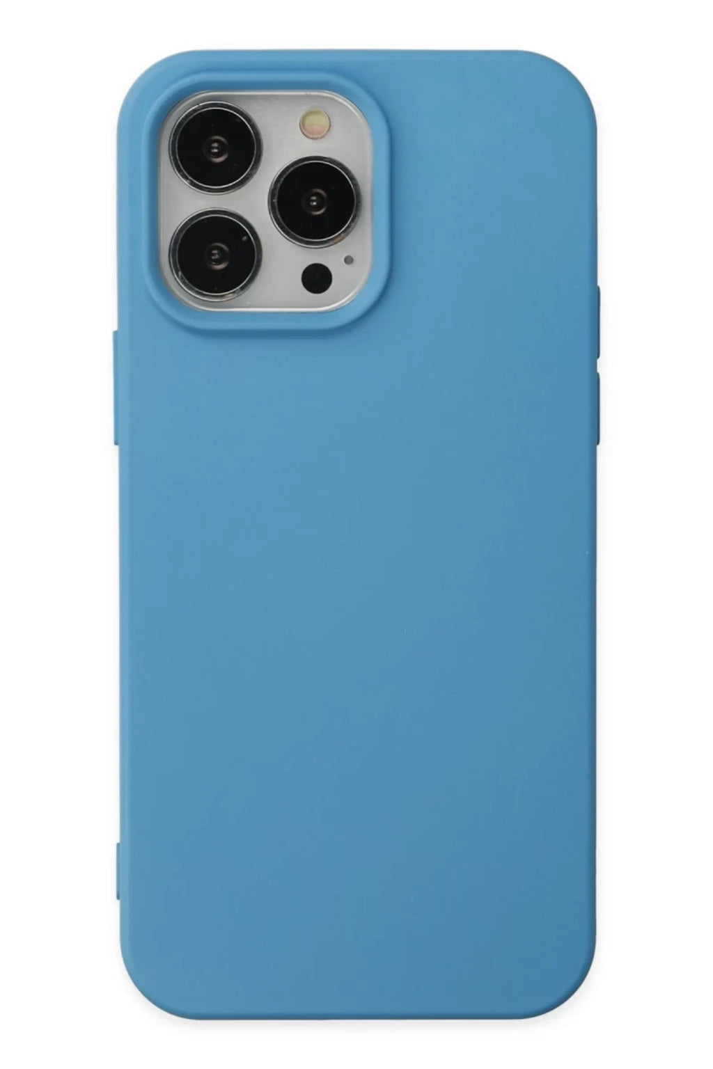 Apple iPhone 14 Pro Max Uyumlu Kılıf Nano içi Kadife Silikon - Mavi