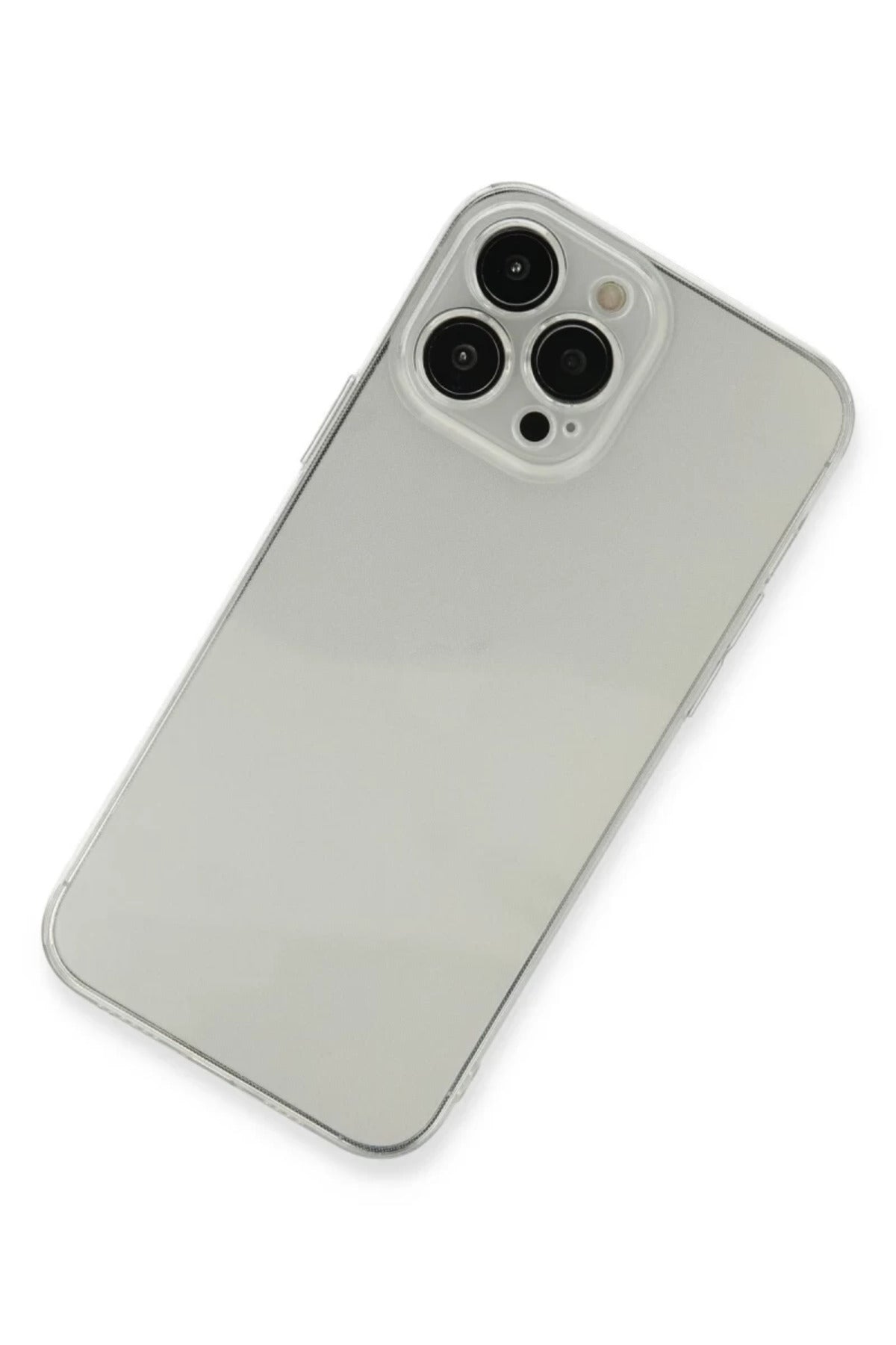Apple iPhone 13 Pro Max Uyumlu Kılıf Fly Lens Silikon - Şeffaf
