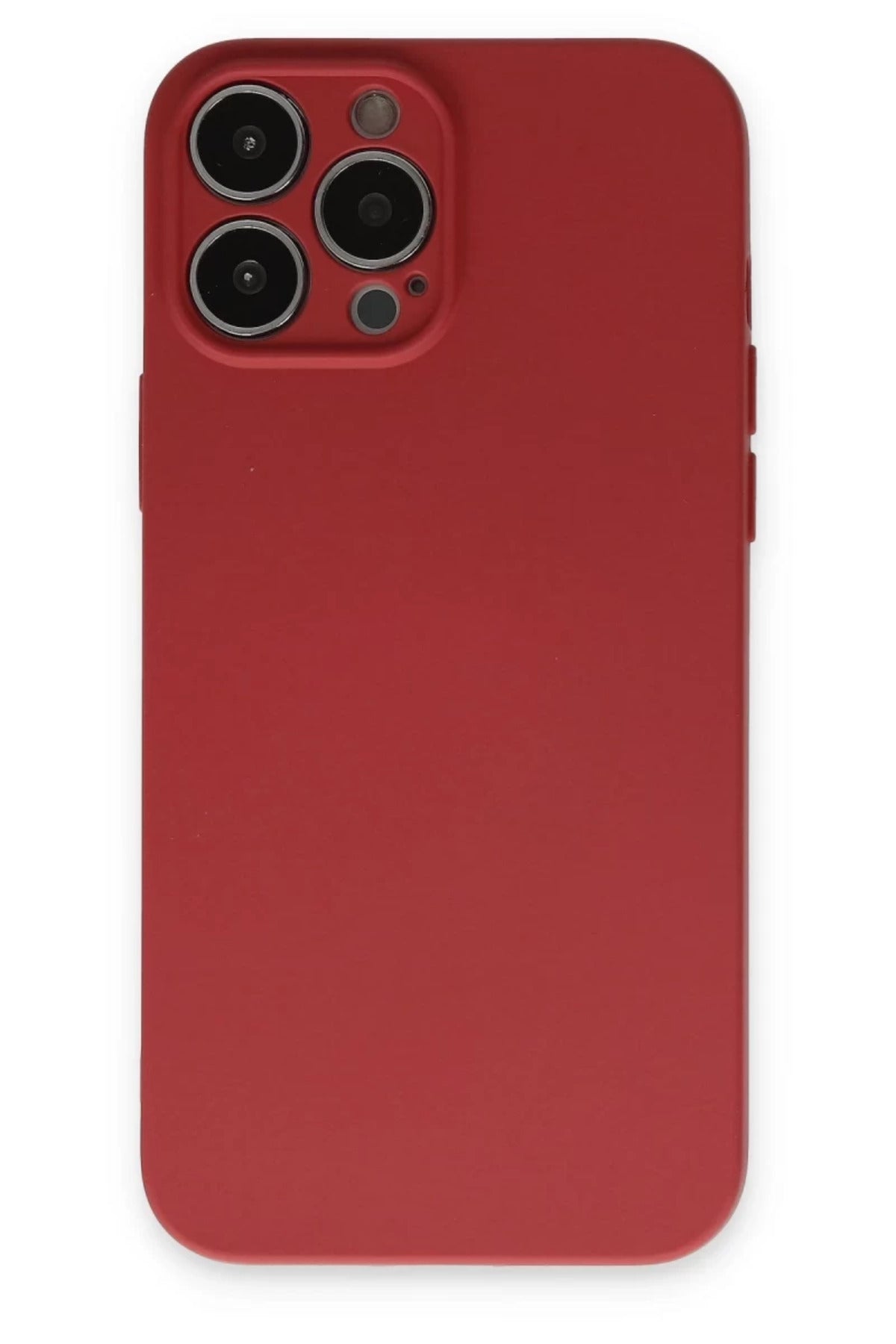 Apple iPhone 13 Pro Uyumlu Kılıf Nano içi Kadife Silikon - Kiremit