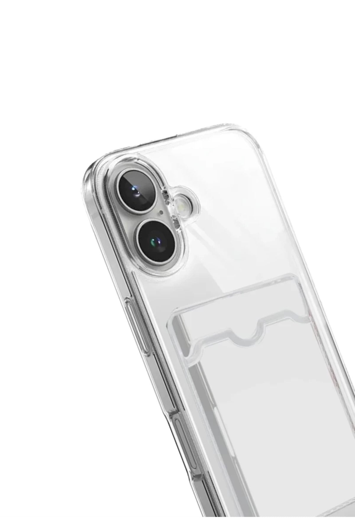 Apple iPhone 17 Uyumlu Kart Şeffaf Silikon - Şeffaf