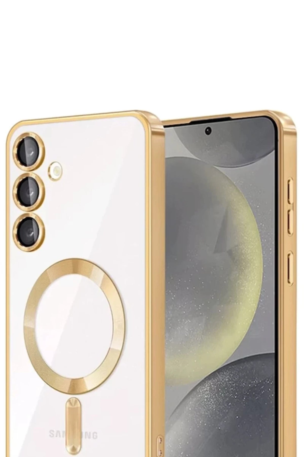Samsung Galaxy A26 Uyumlu Kross Magneticsafe Kapak - Gold