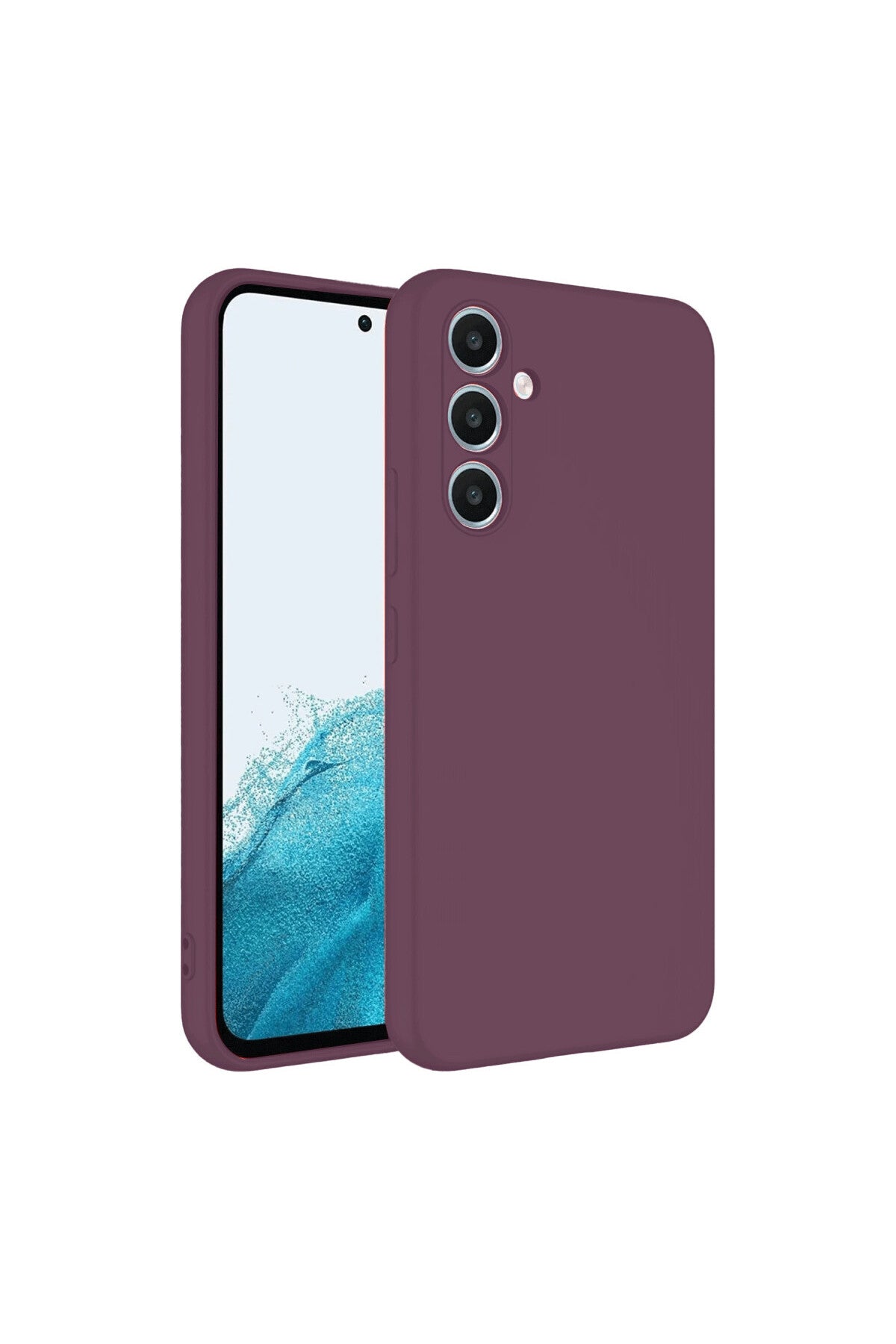 Samsung Galaxy A16 5G Uyumlu Kılıf First Silikon - Mürdüm