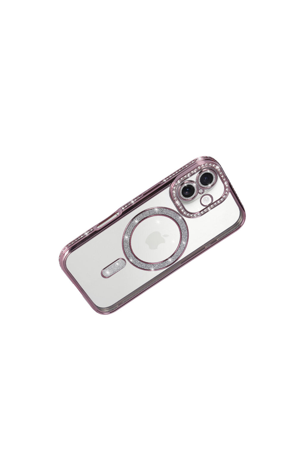Apple iPhone 17 Uyumlu Joke Simli Magneticsafe Kılıf - Pembe