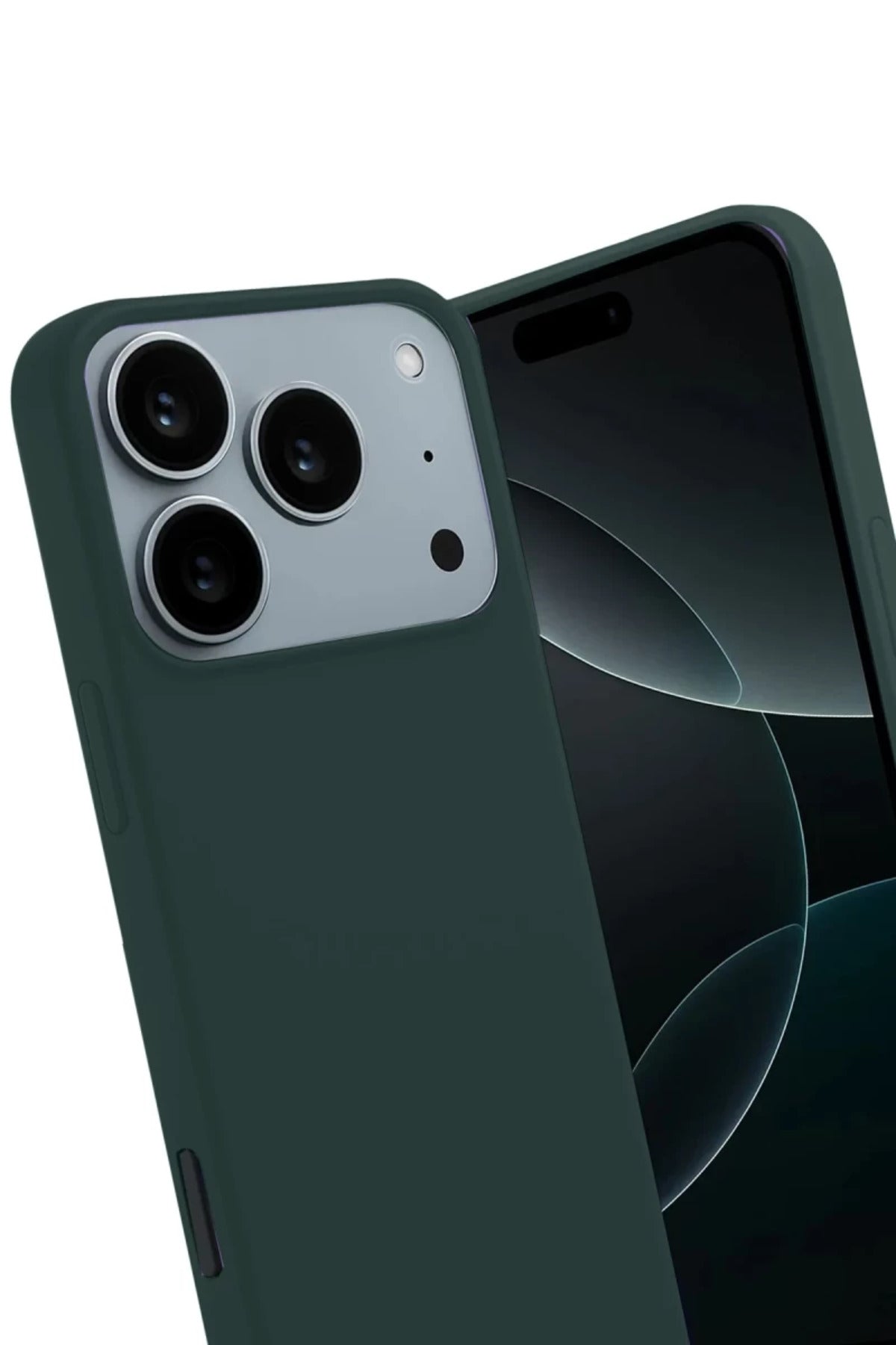 Apple iPhone 17 Pro Uyumlu First Silikon - Koyu Yeşil