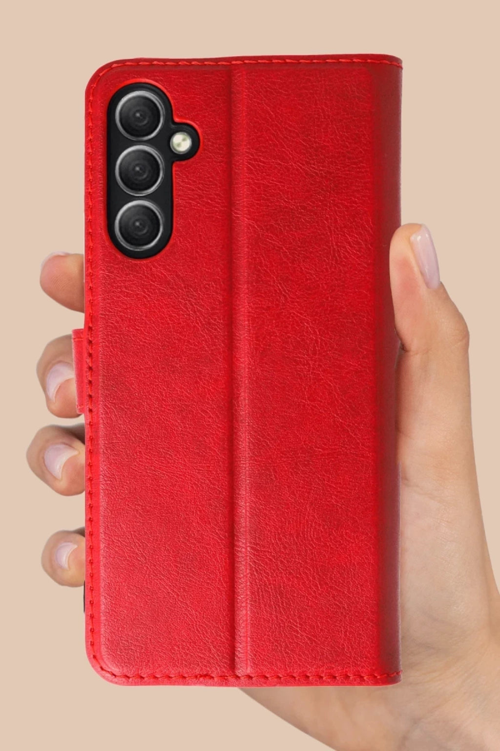 Samsung Galaxy A26 Uyumlu Kılıf Trend S Plus Kapaklı Kılıf - Siyah