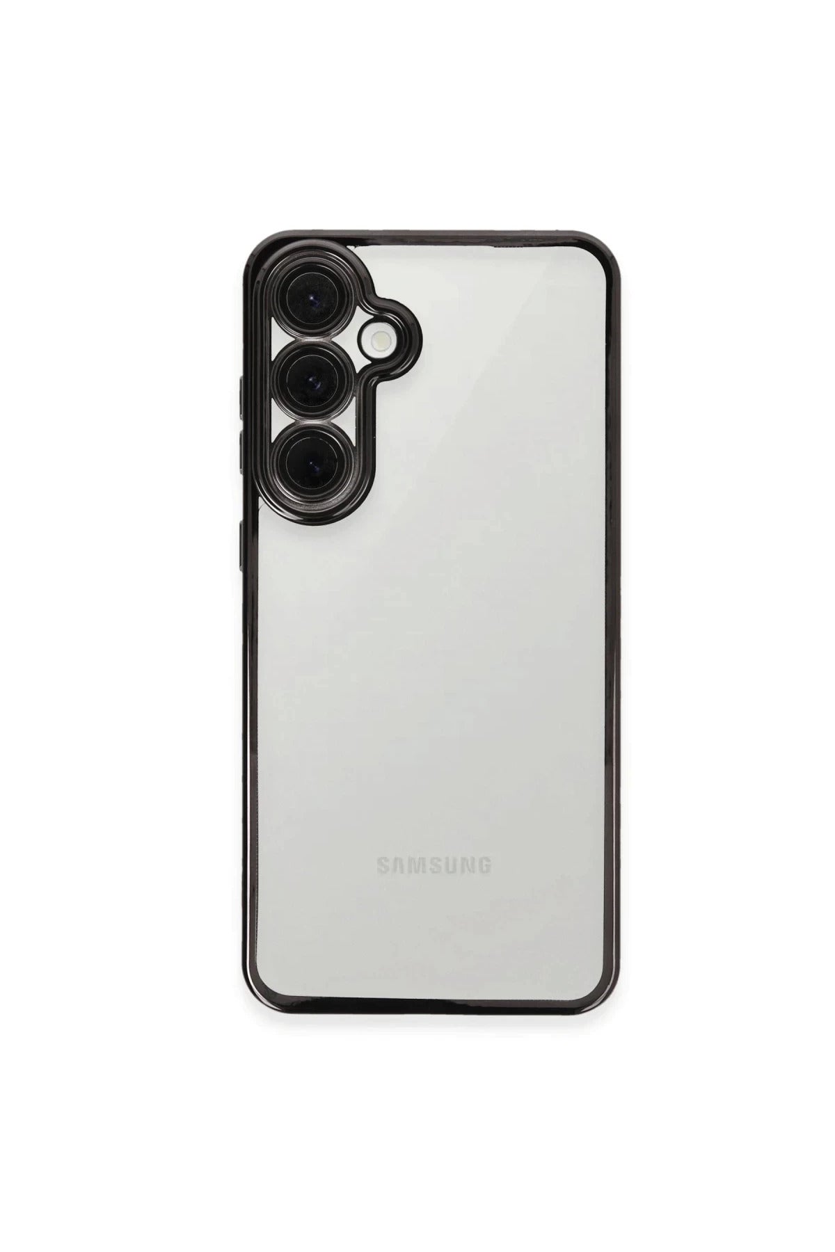 Samsung Galaxy S24 FE Uyumlu Kılıf Lensli Silikon - Siyah