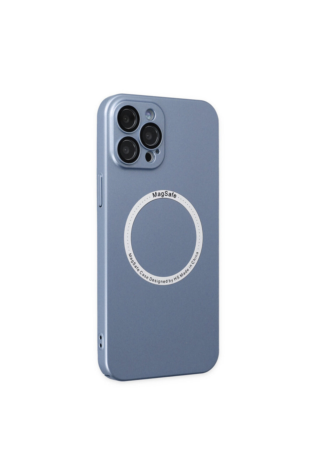 Apple iPhone 12 Pro Uyumlu Kılıf Jack Magneticsafe Lens Silikon - Sierra Blue