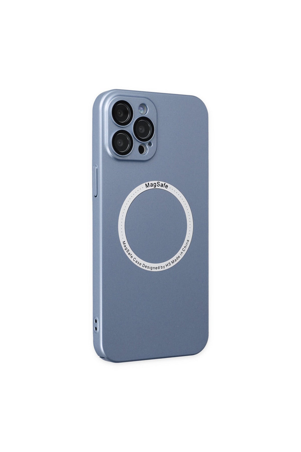 Apple iPhone 12 Pro Uyumlu Kılıf Jack Magneticsafe Lens Silikon - Sierra Blue