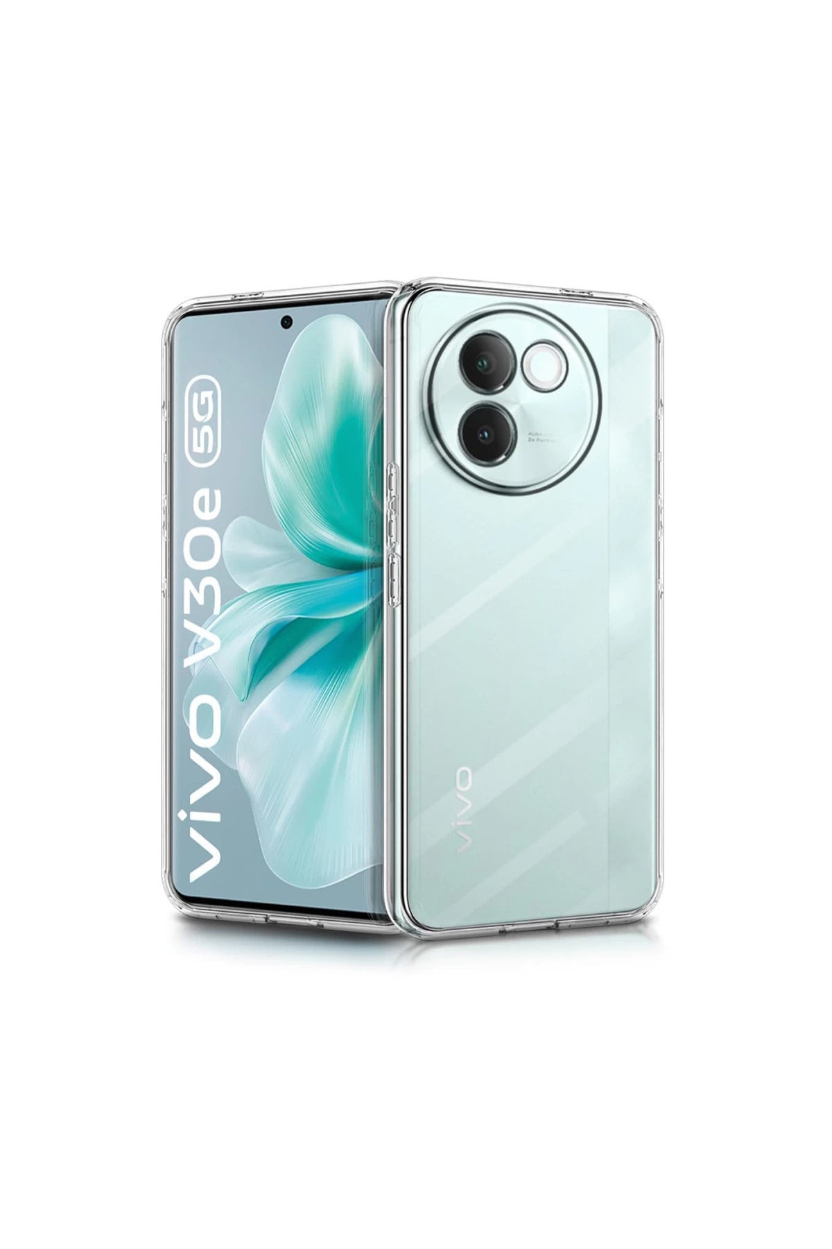 Vivo V30e Uyumlu Kılıf Lüx Şeffaf Silikon