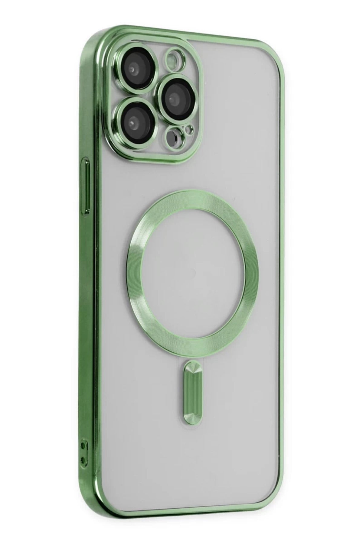 Apple iPhone 14 Pro Uyumlu Kılıf Kross Magneticsafe Kapak - Koyu Yeşil