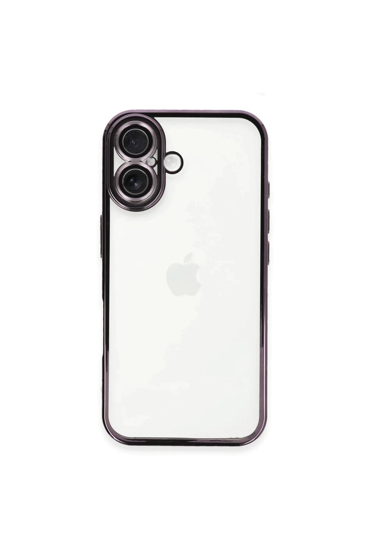 Apple iPhone 16 Plus Uyumlu Kılıf Lensli Silikon - Mor