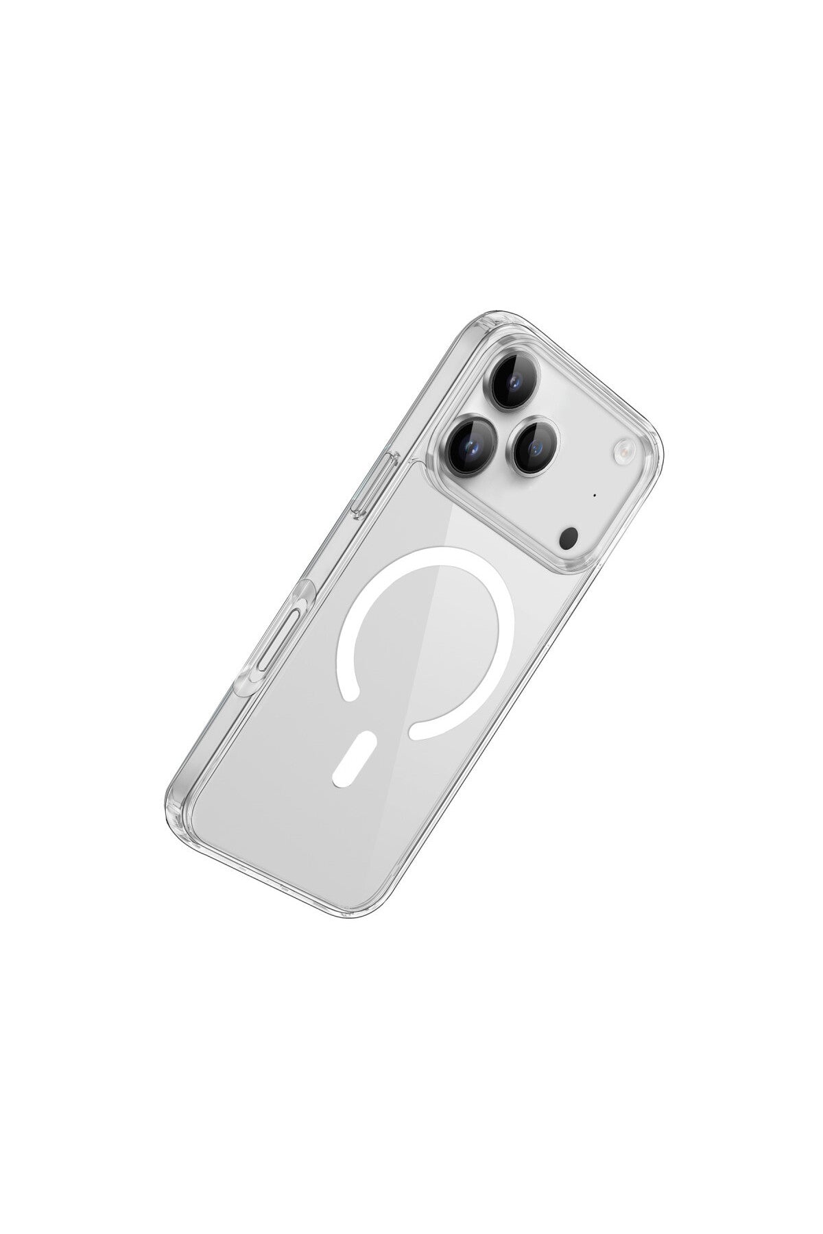 Apple iPhone 17 Pro Uyumlu Kılıf Pc Real Magsafe Kapak - Şeffaf