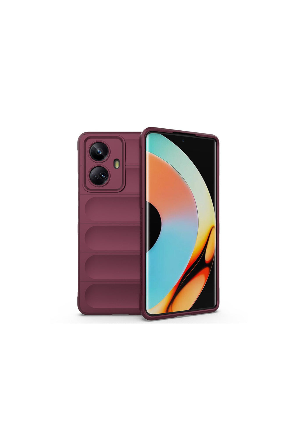 Realme 10 Pro 5G Uyumlu Kılıf Optimum Silikon - Bordo