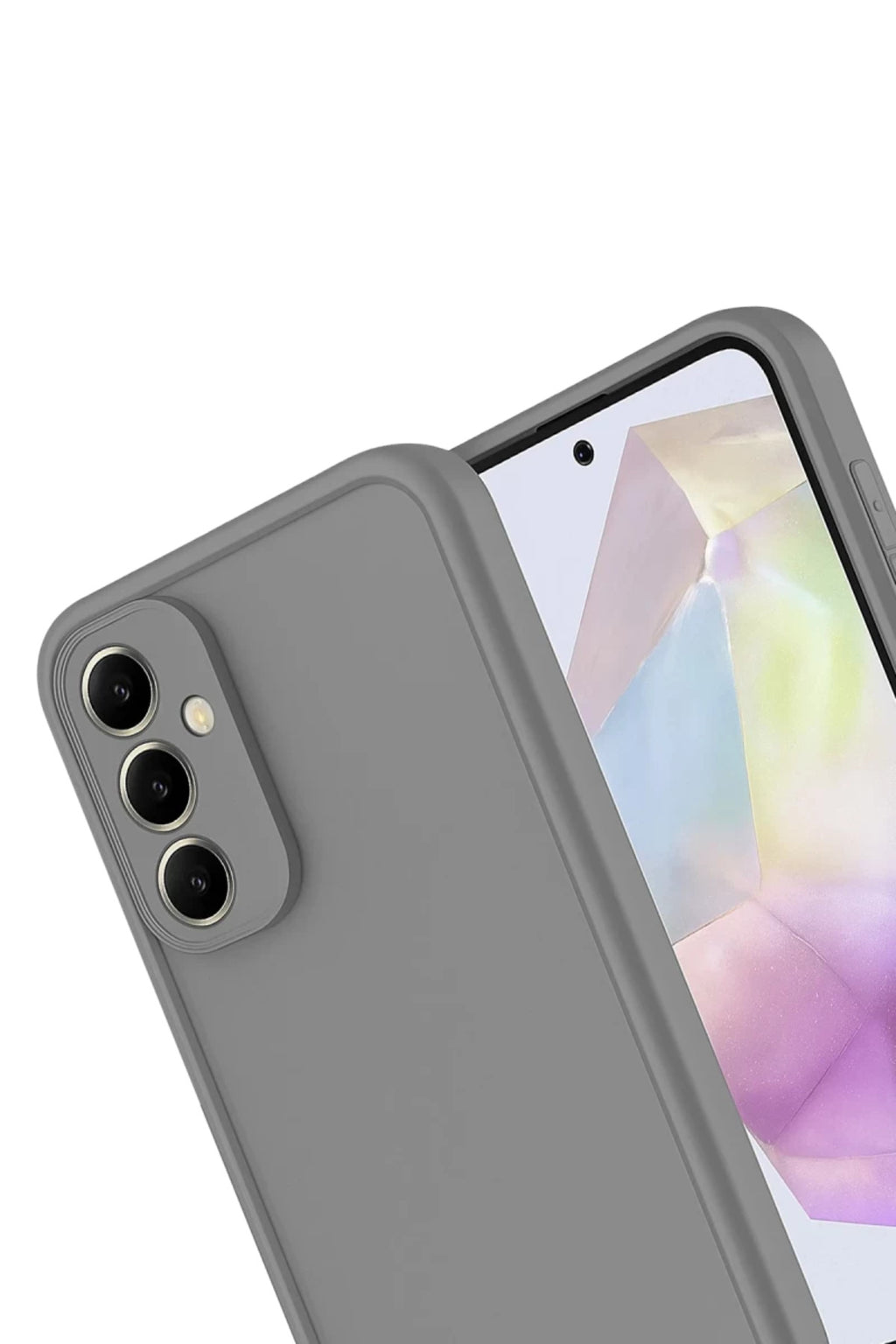 Samsung Galaxy A16 5G Uyumlu Kılıf Viera Silikon - Gri