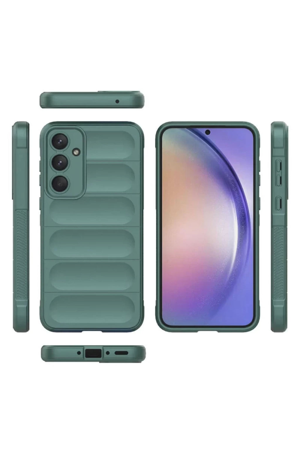 Samsung Galaxy A26 Uyumlu Kılıf Optimum Silikon - Koyu Yeşil