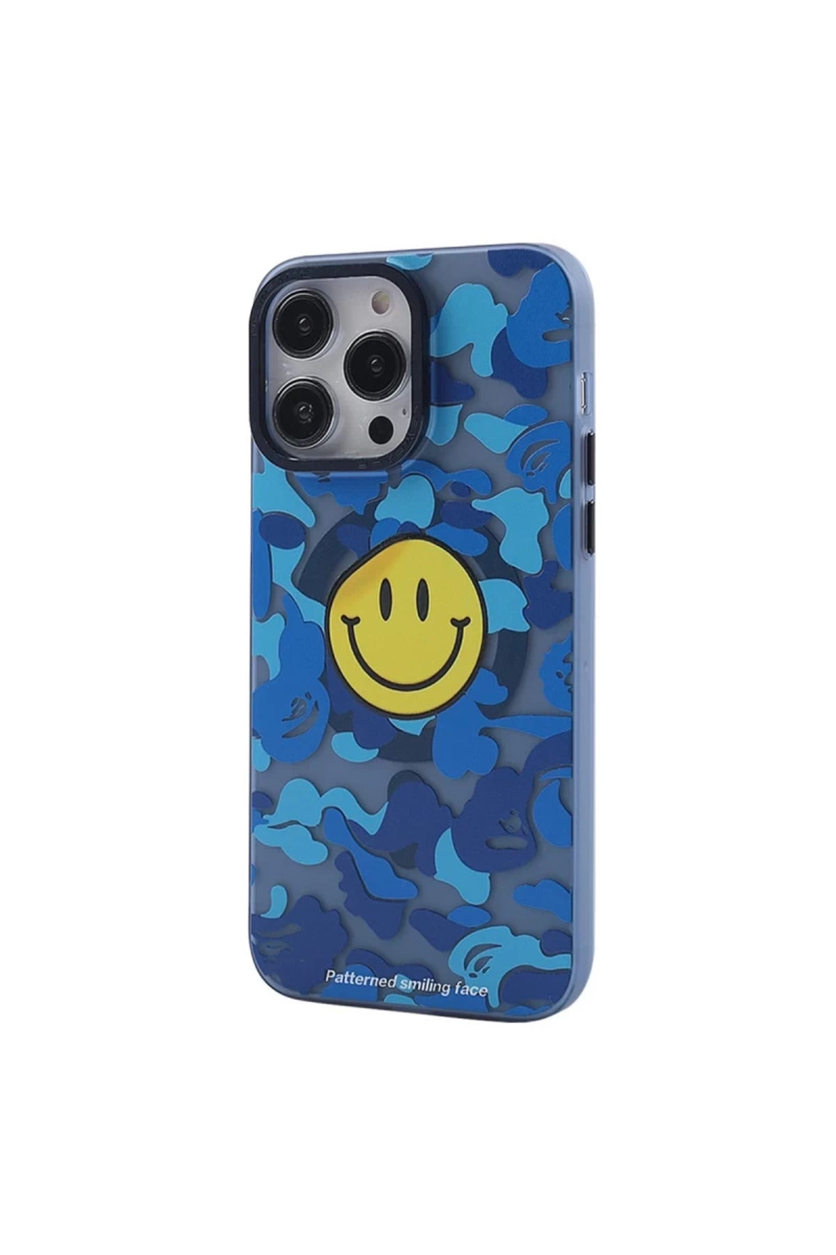 Apple iPhone 14 Pro Max Uyumlu Kılıf Apollo Magneticsafe Desenli Kapak - Apollo Mavi - 1