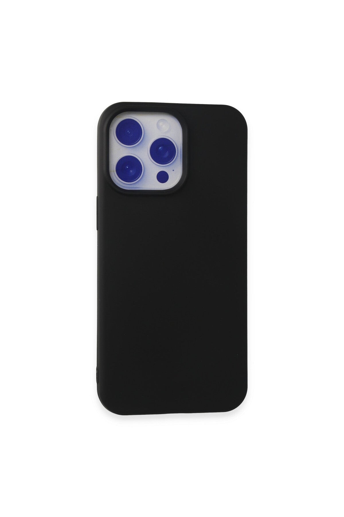 Apple iPhone 15 Pro Max Uyumlu Kılıf Nano içi Kadife Silikon - Siyah