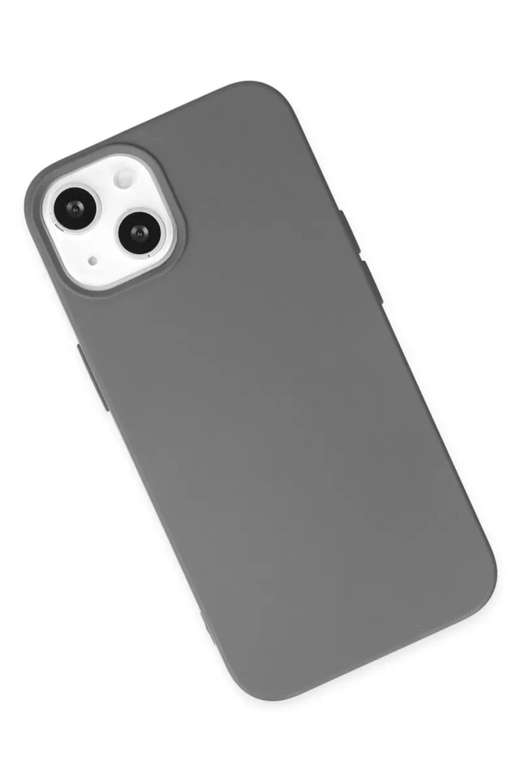 Apple iPhone 14 Uyumlu Kılıf Nano içi Kadife Silikon - Gri