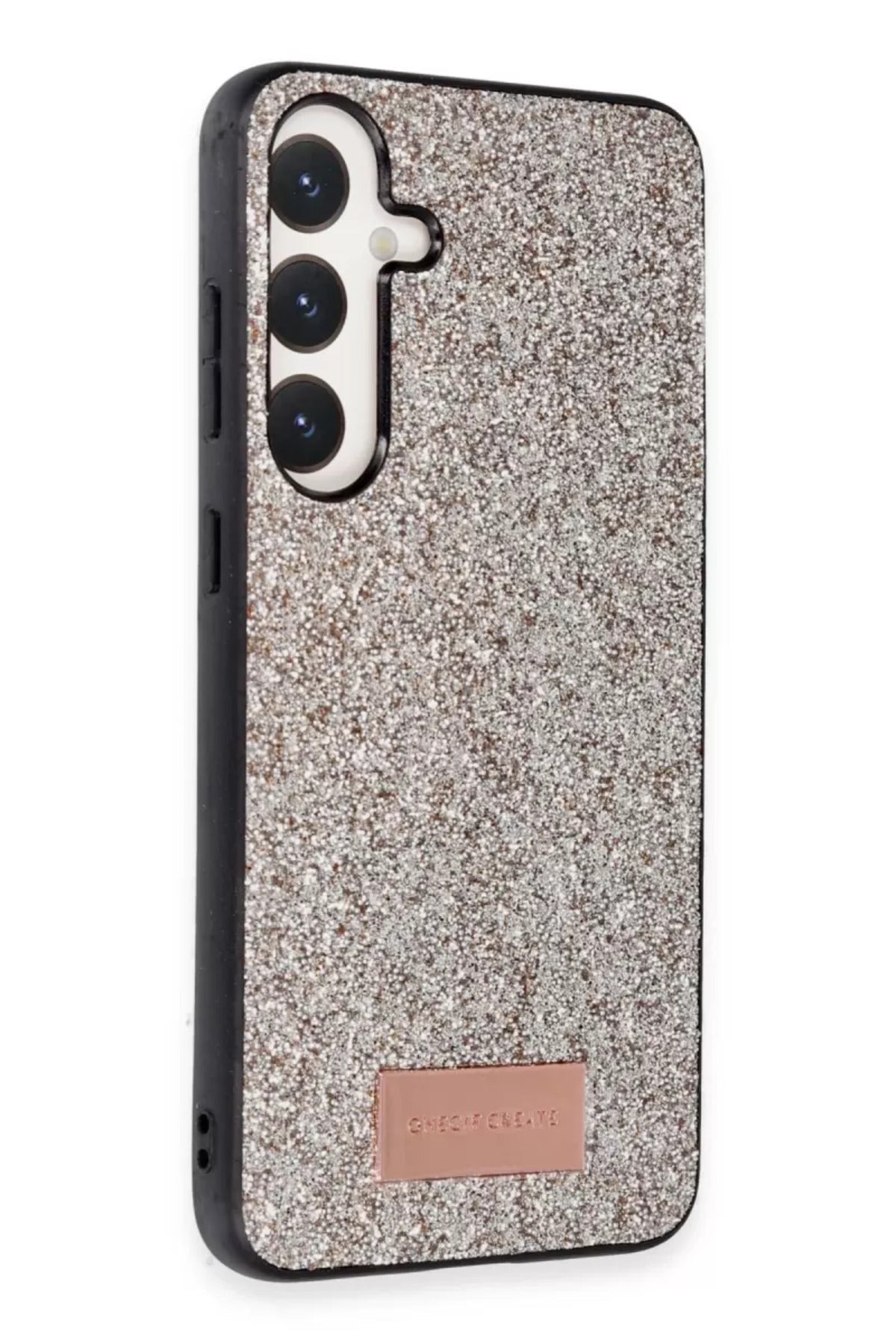 Onegif Samsung Galaxy A25 5G Uyumlu Bright Simli Kapak - Gold