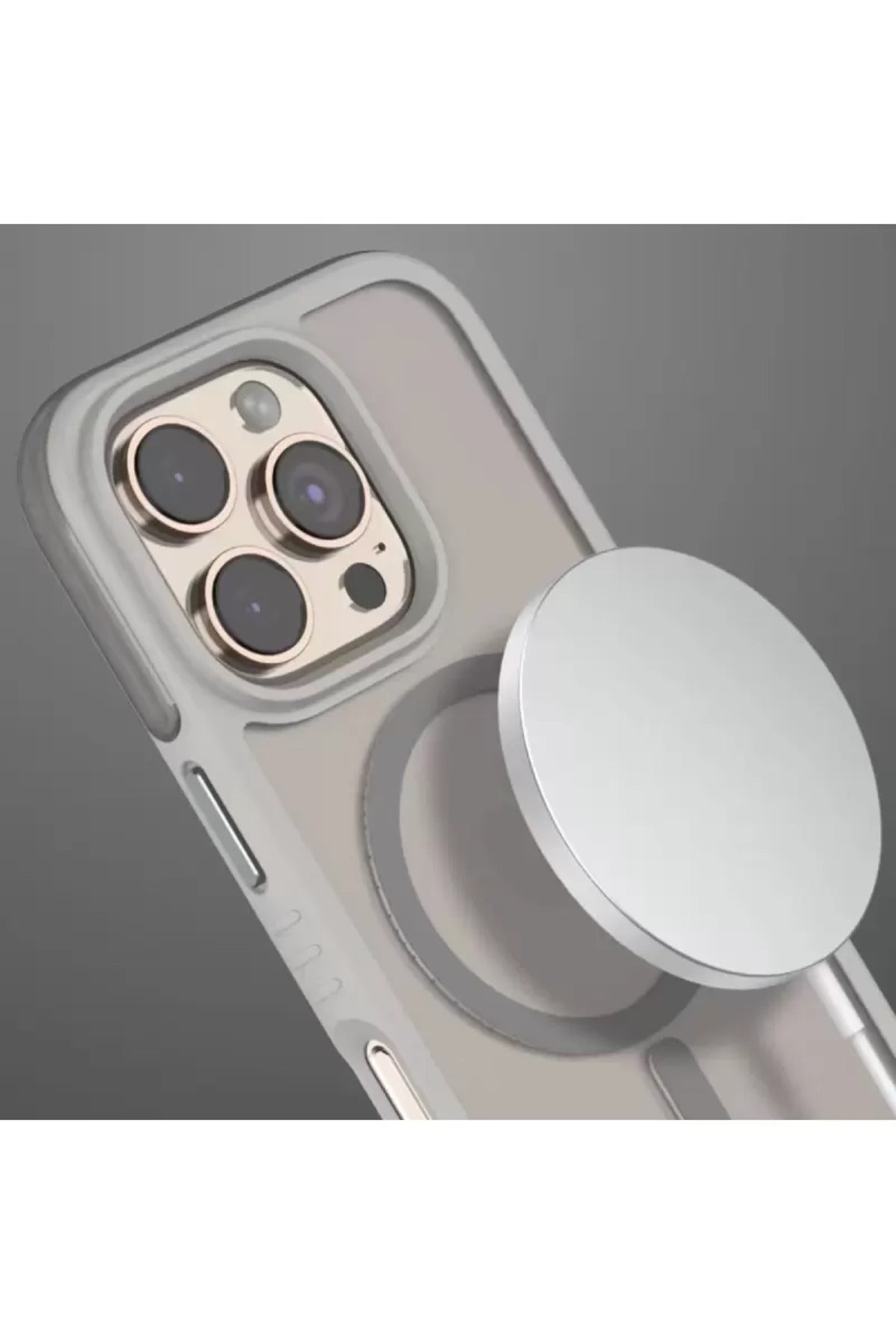 Venco Apple iPhone 16 Pro Max Uyumlu Orbit Magsafe Kapak - Titan Gri