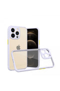 Apple iPhone 13 Pro Uyumlu Kılıf Miami Şeffaf Silikon - Lila