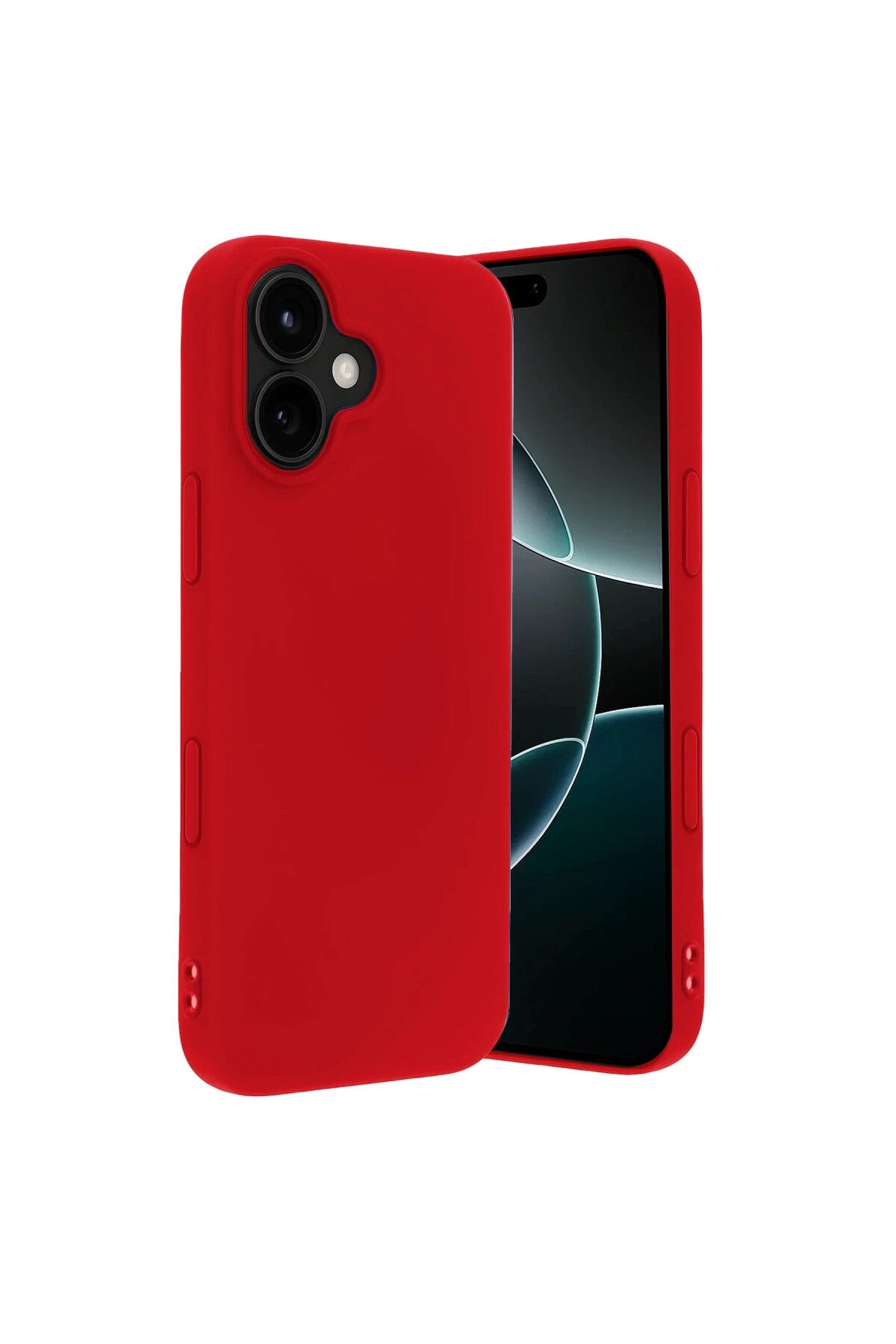 Apple iPhone 17 Uyumlu Nano içi Kadife Silikon - Kırmızı