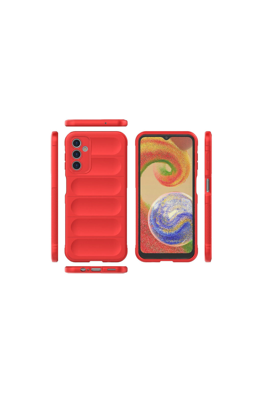 Samsung Galaxy A14 4G Uyumlu Kılıf Optimum Silikon - Kırmızı
