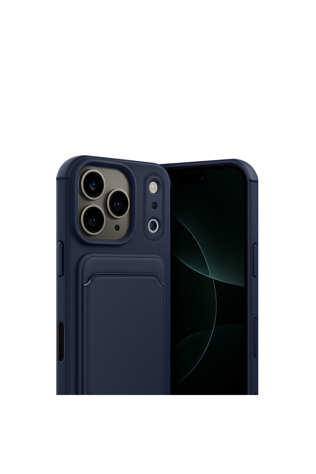 iPhone 17 Pro Max Kelvin Kartvizitli Silikon - Lacivert
