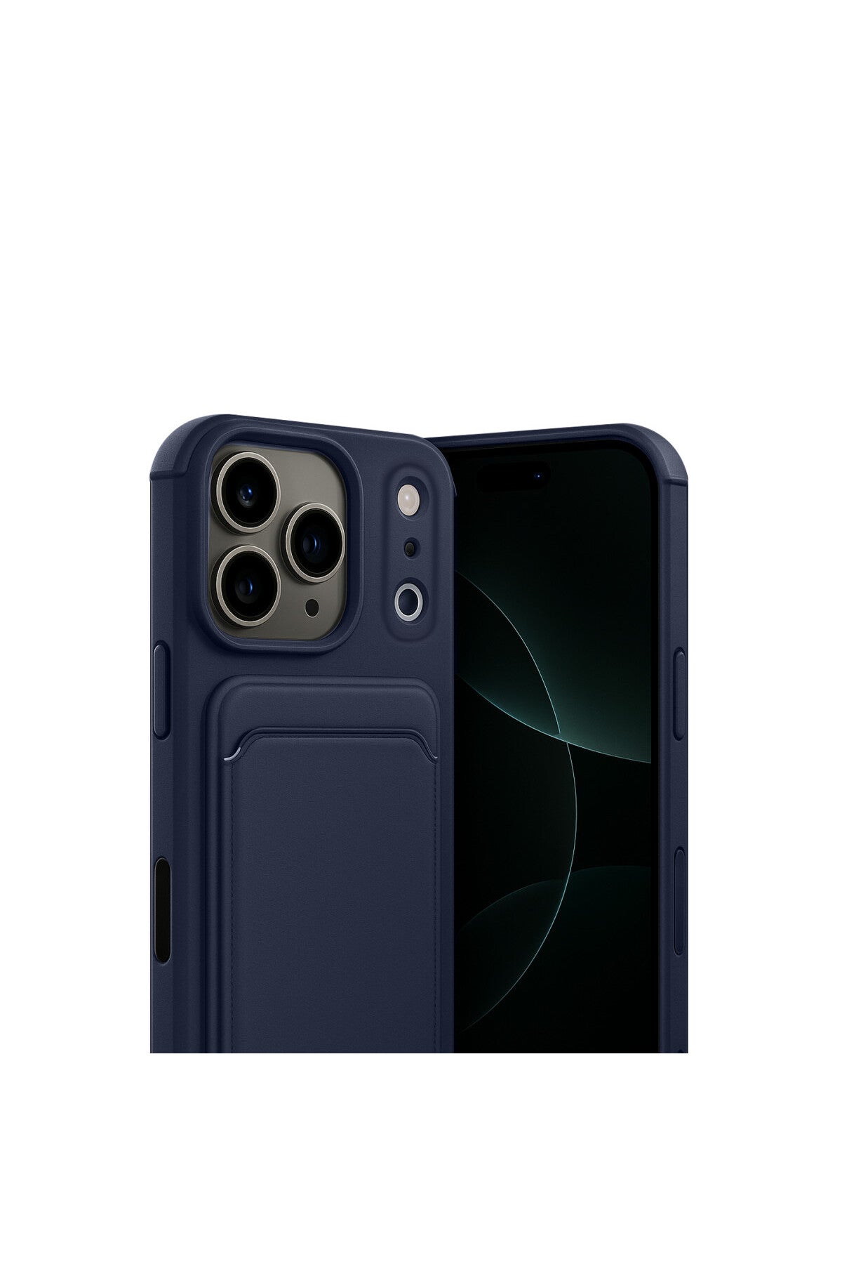 iPhone 17 Pro Max Kelvin Kartvizitli Silikon - Lacivert