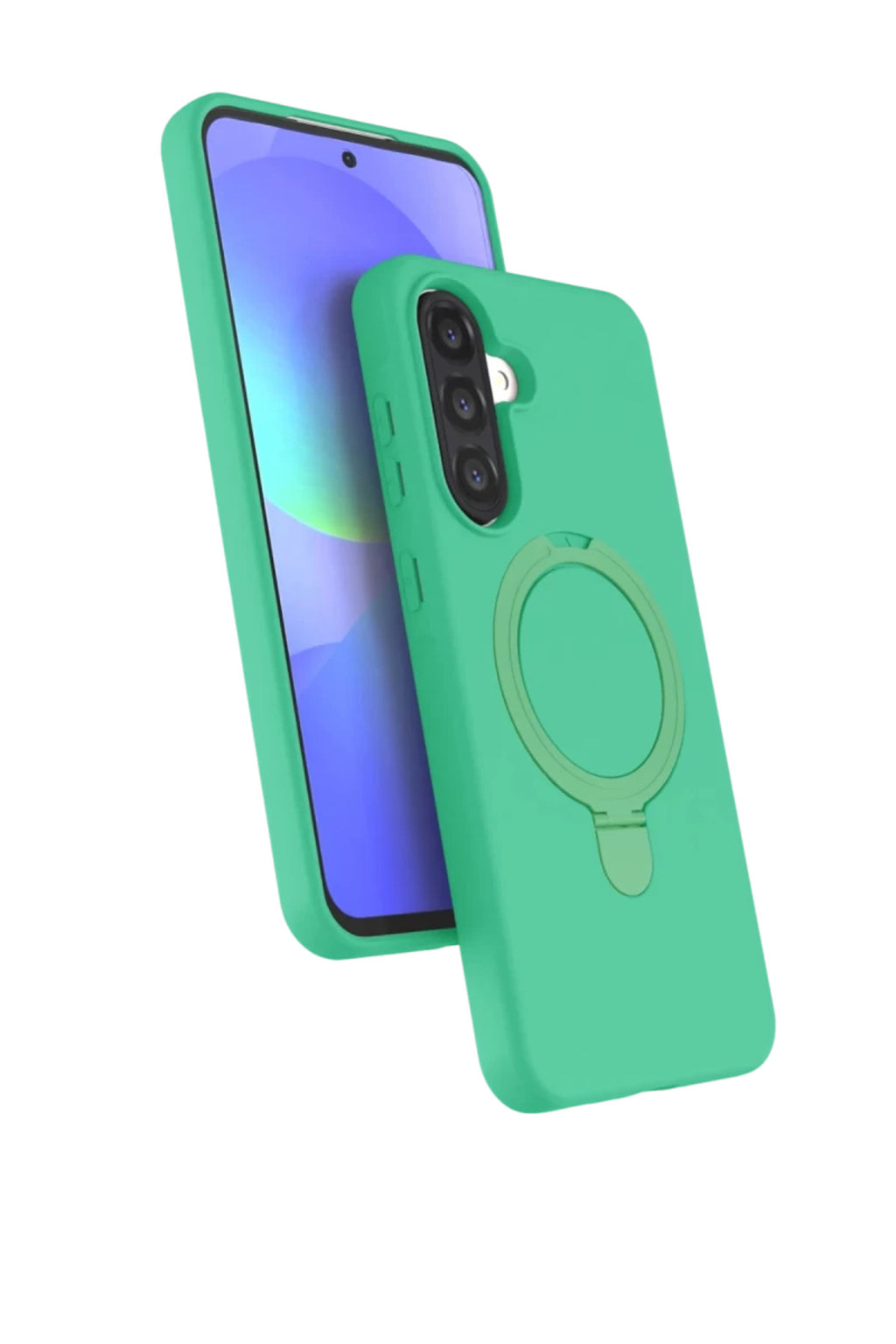 Samsung Galaxy A26 Uyumlu Regal Magsafe Standlı Kapak - Yeşil