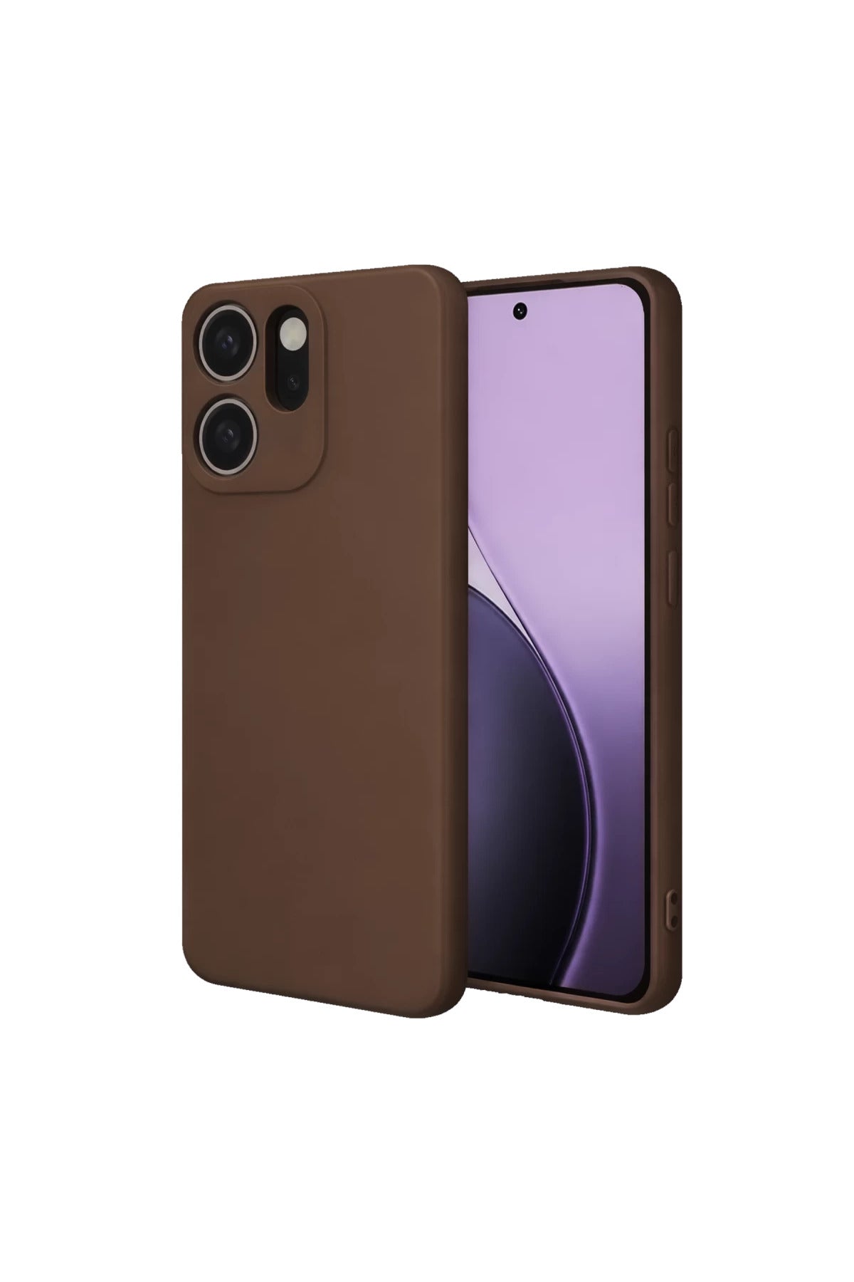 Oppo Reno 14F Uyumlu First Silikon - Kahverengi