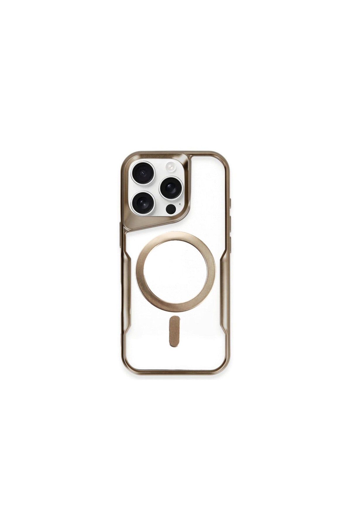 Apple iPhone 11 Pro Max Uyumlu Kılıf Boyi Magsafe Silikon Kapak - Kahverengi
