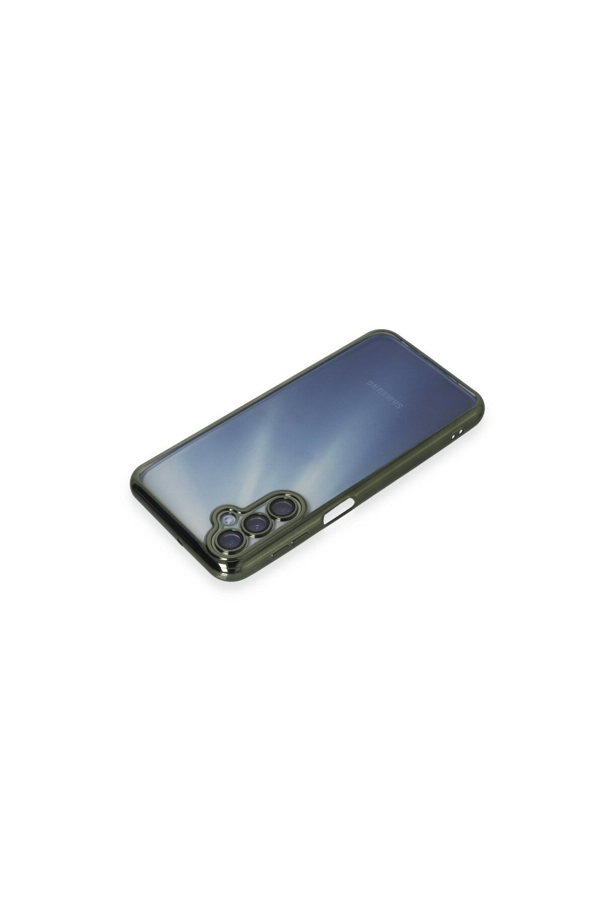 Samsung Galaxy A55 5G Uyumlu Kılıf Lensli Silikon - Yeşil