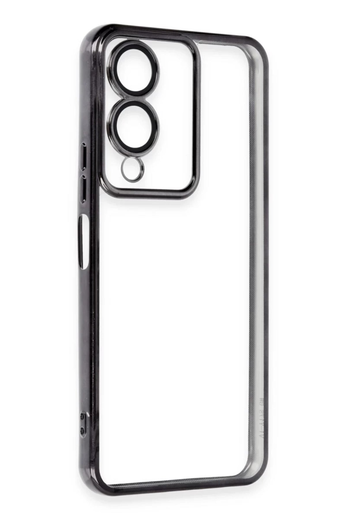 Vivo Y17S Uyumlu Kılıf Lensli Silikon - Siyah