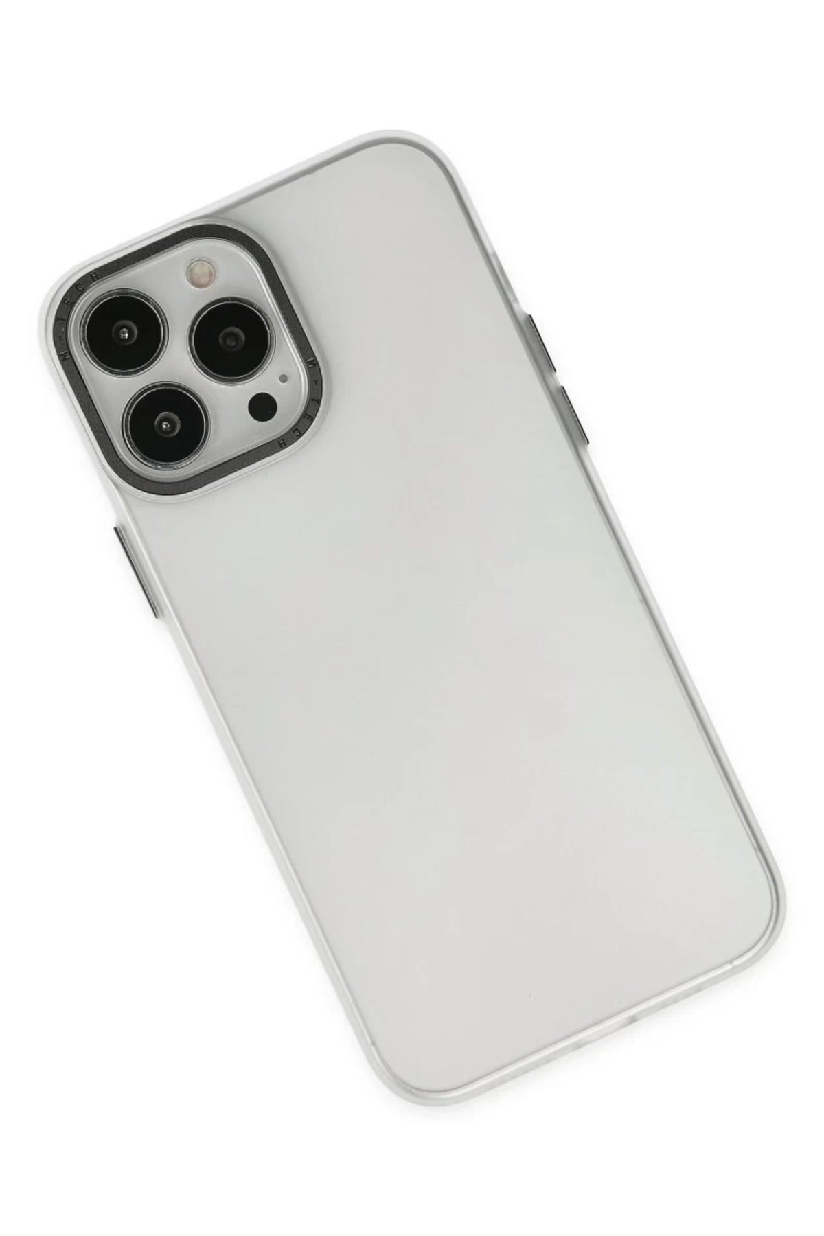 Apple iPhone 14 Pro Uyumlu Kılıf Modos Metal Kapak - Şeffaf