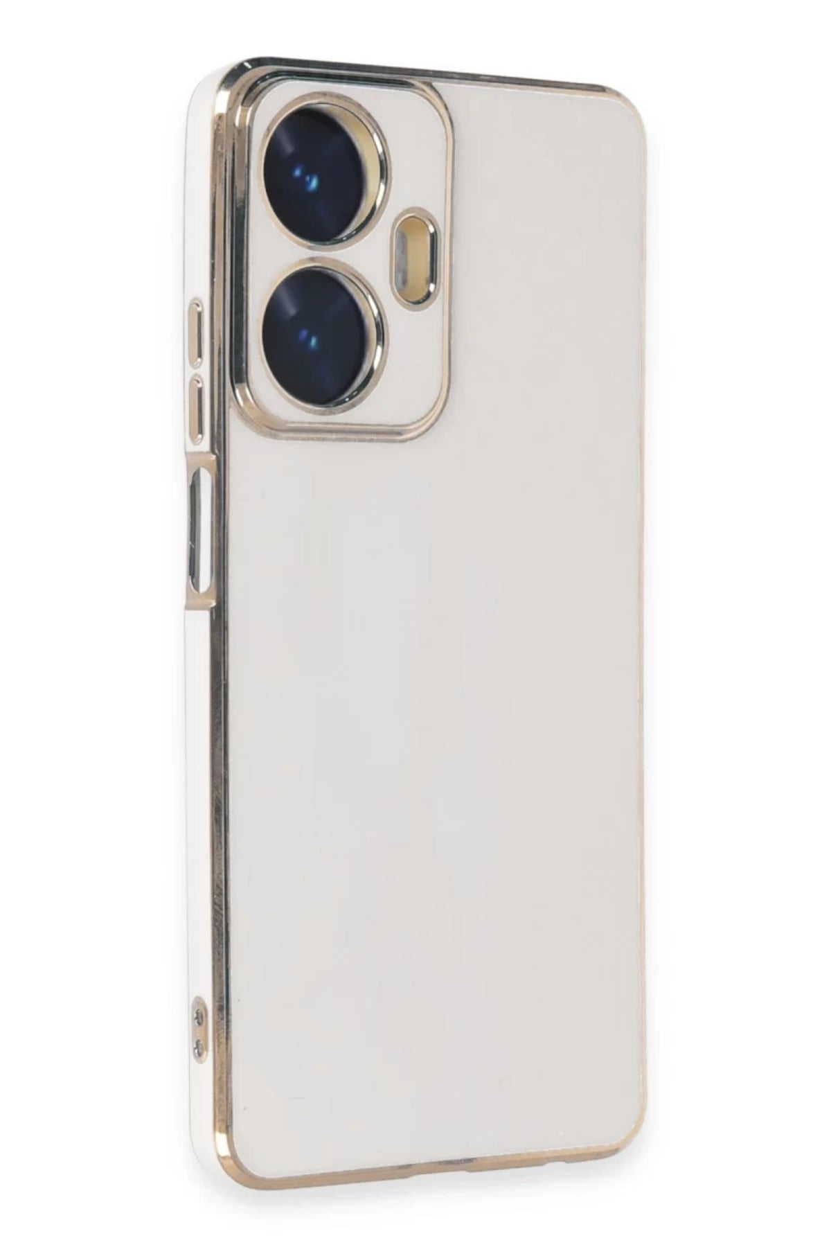 Realme C55 Uyumlu Kılıf Volet Silikon - Beyaz