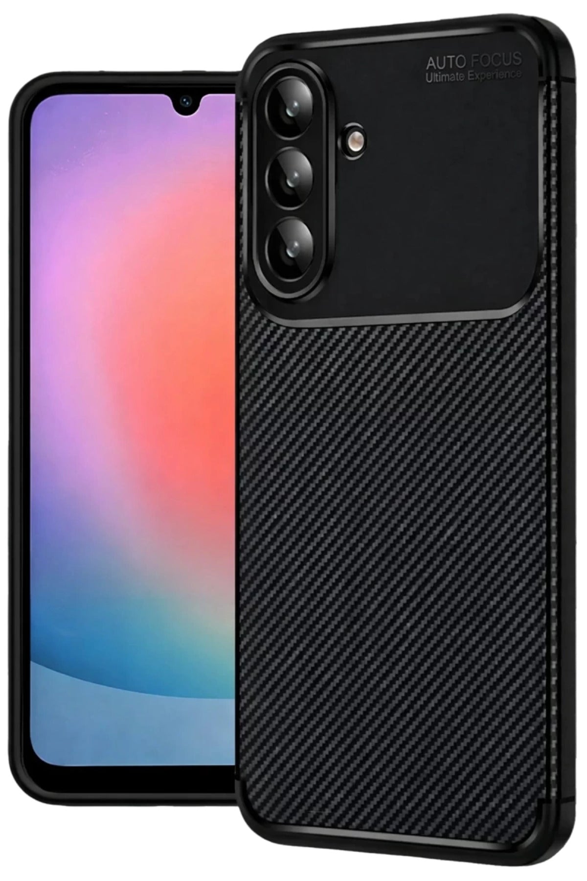 Samsung Galaxy A57 5G Uyumlu Auto Focus Karbon Kapak - Siyah