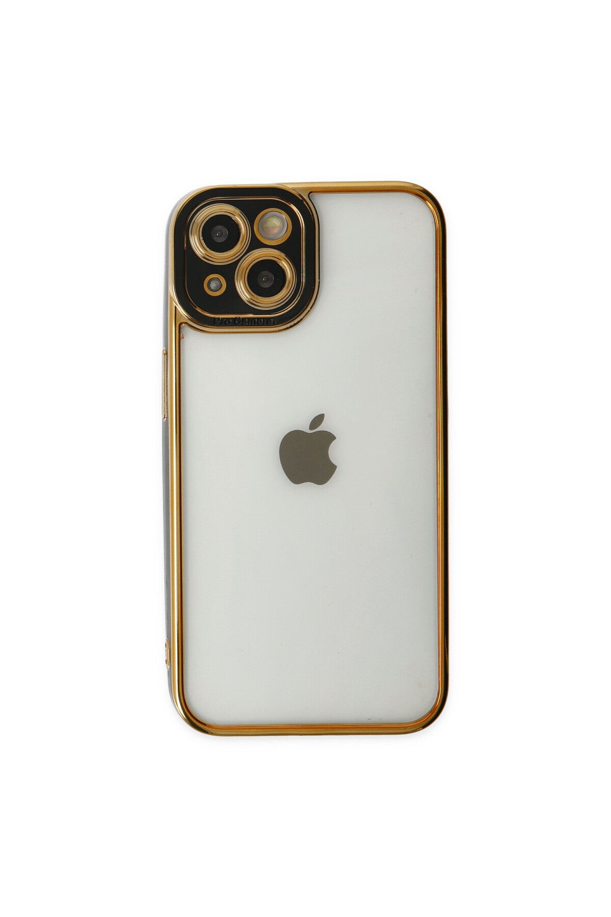 Apple iPhone 14 Plus Uyumlu Kılıf Liva Lens Silikon - Siyah